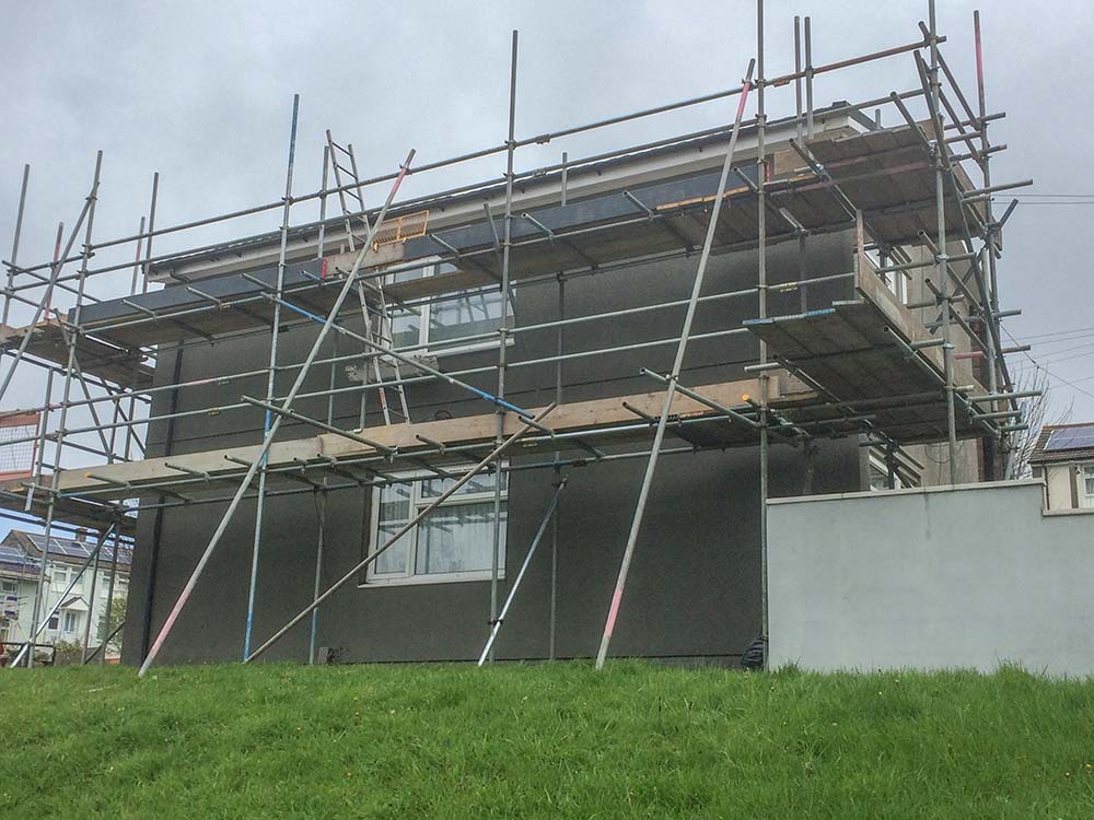 render remedial works scaffolding property plymouth