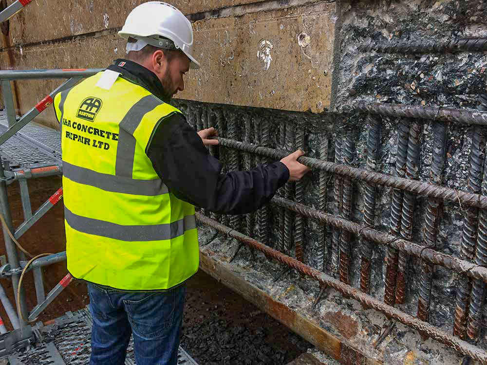 precision reinforcement anchoring works concrete repairs
