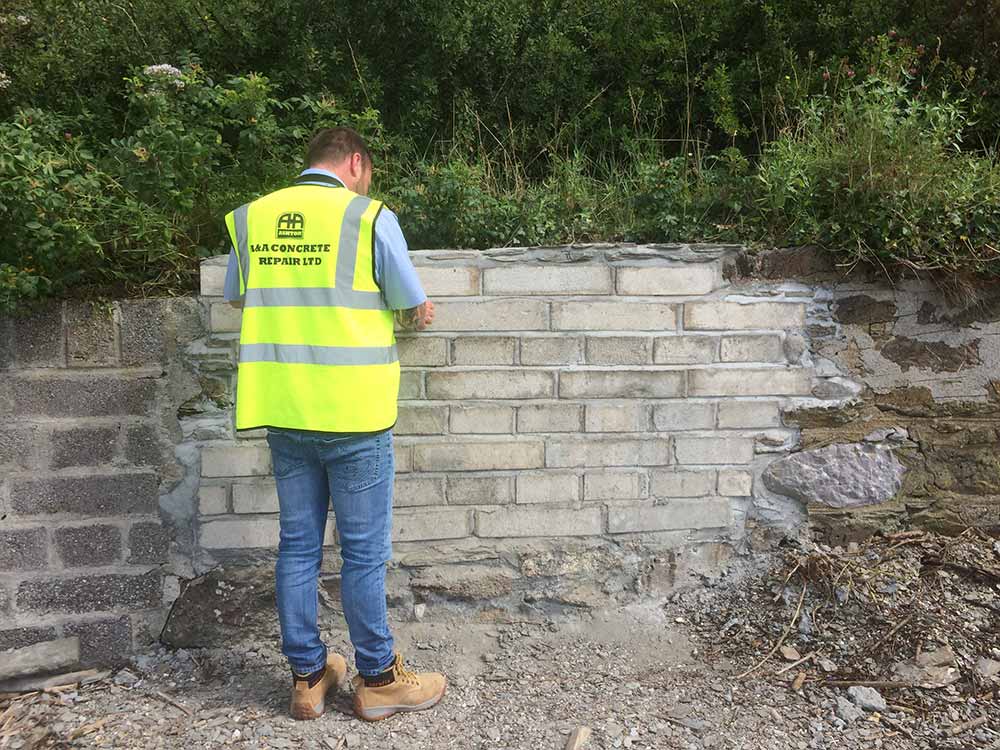 beach wall reinstatement rebuilding a&a concrete case studies